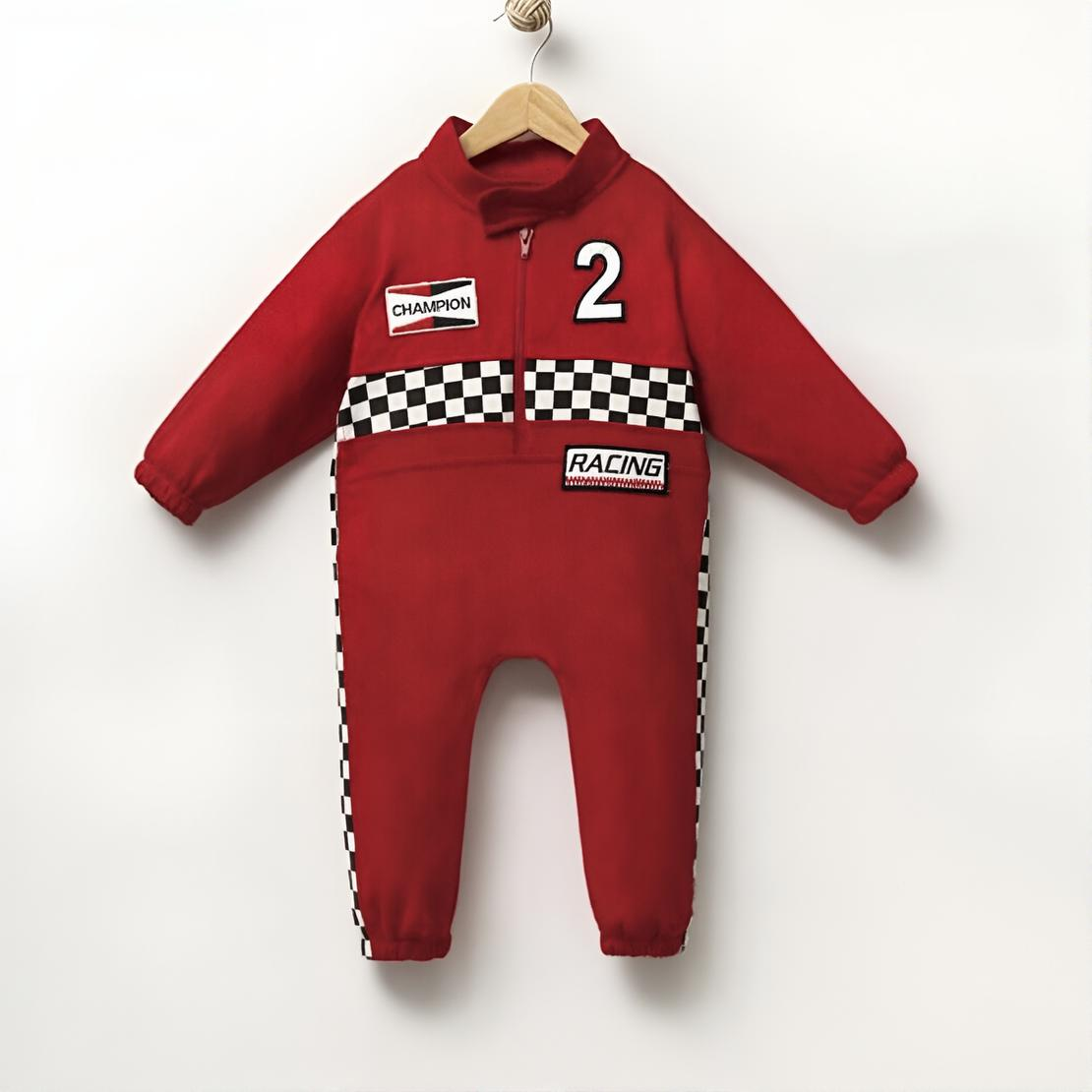 Baby Boy Racing Birthday Costume Jumpsuit