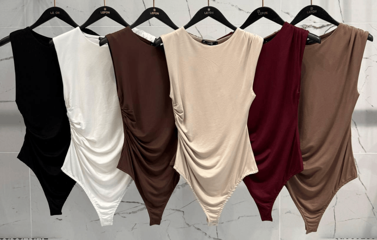 Essential Ribbed Snap Closure Bodysuit - JAS AND SUE