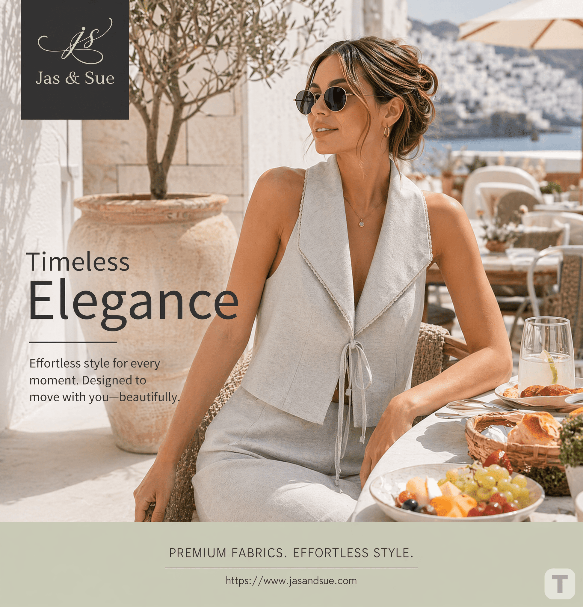 The Camille™ Tie-Front Waistcoat - JAS AND SUE