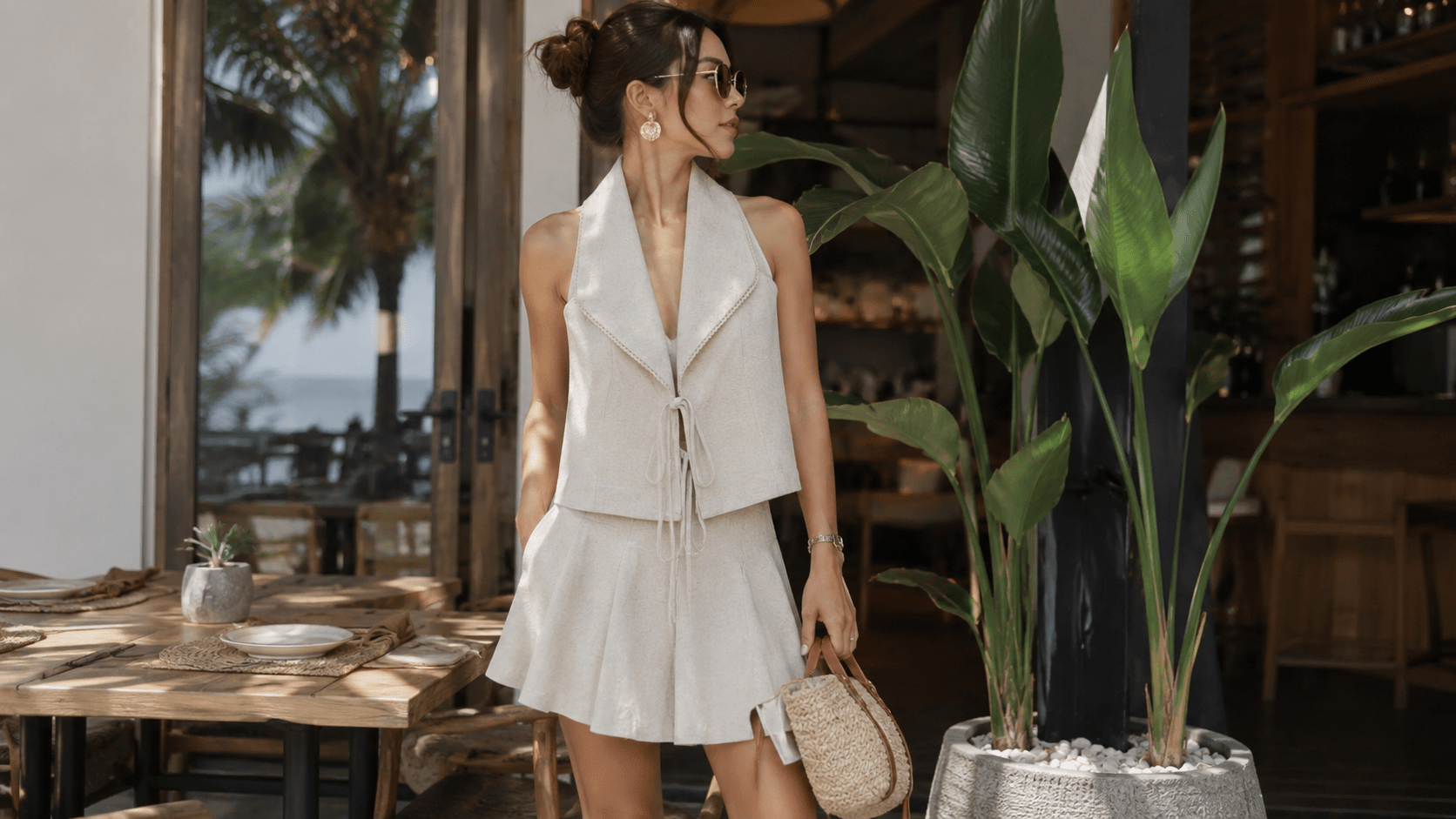 The Camille™ Tie-Front Waistcoat - JAS AND SUE