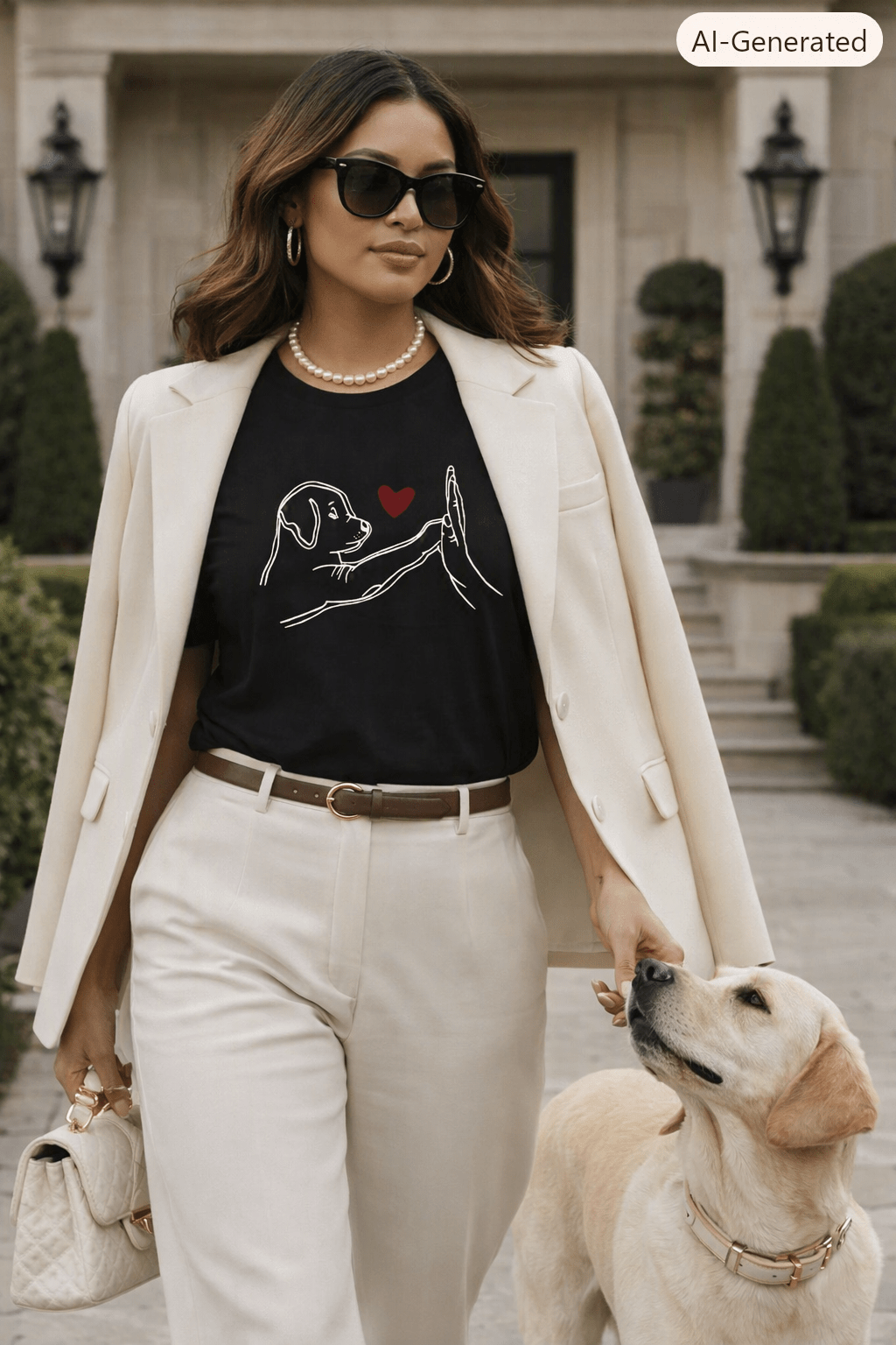 The Canine Charm Graphic Tee - JAS AND SUE