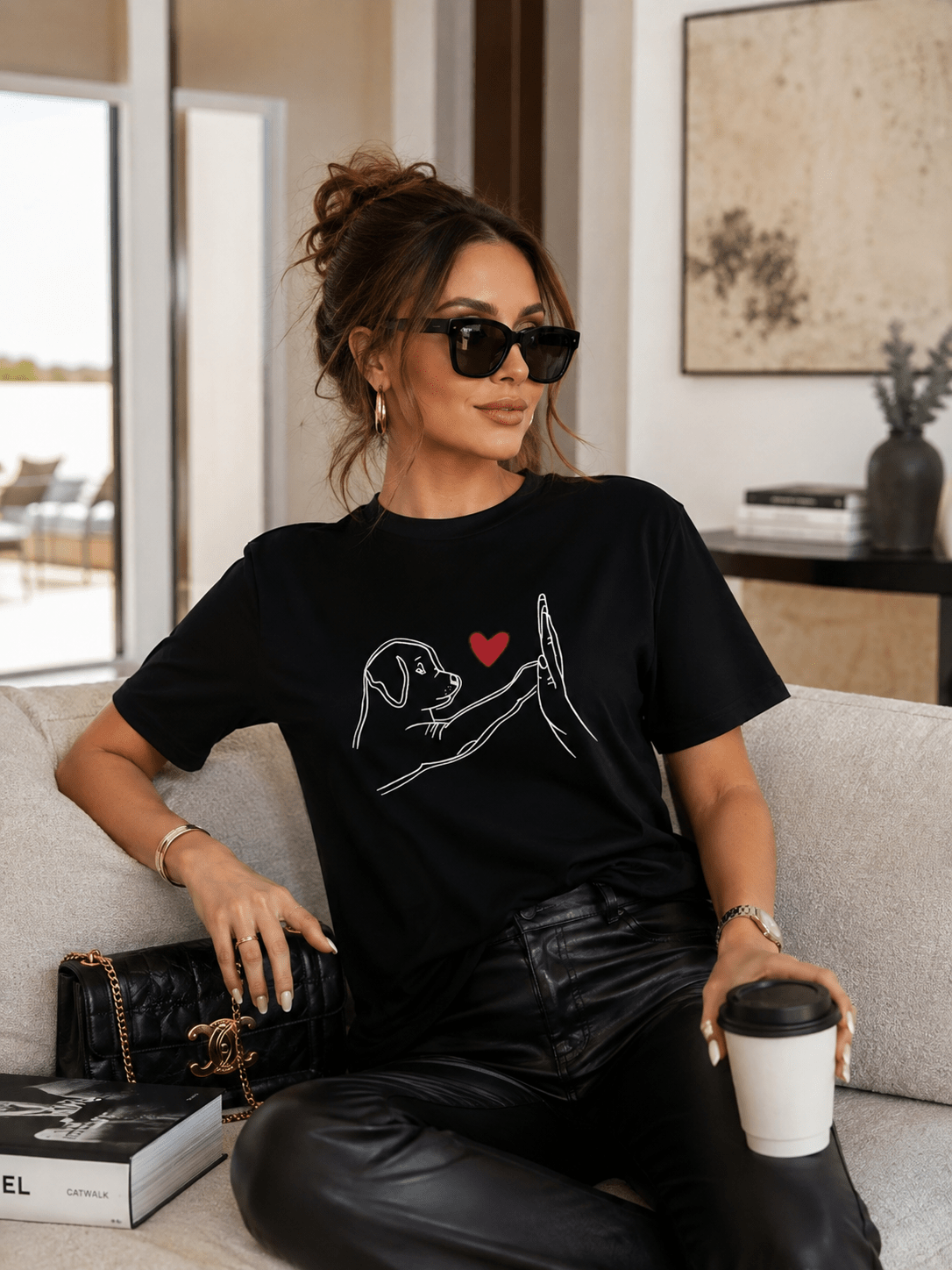 The Canine Charm Graphic Tee - JAS AND SUE