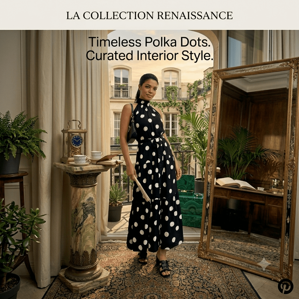 The Monaco Polka Dot Maxi Dress - JAS AND SUE
