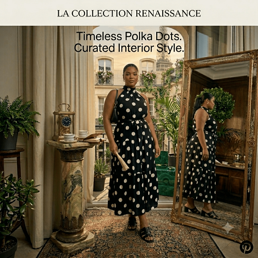 The Monaco Polka Dot Maxi Dress - JAS AND SUE