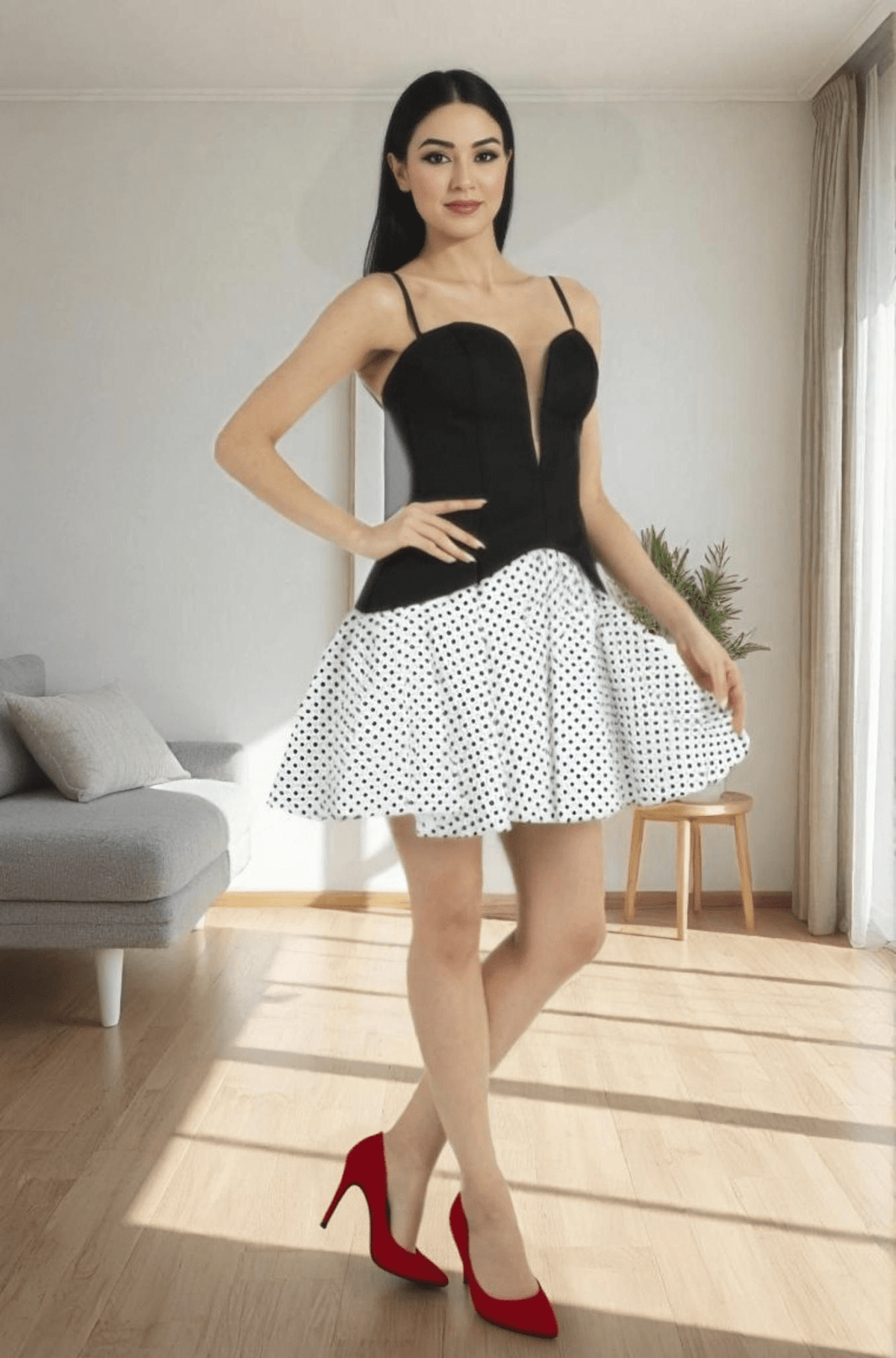 The Noire Étoile Cocktail Dress - JAS AND SUE