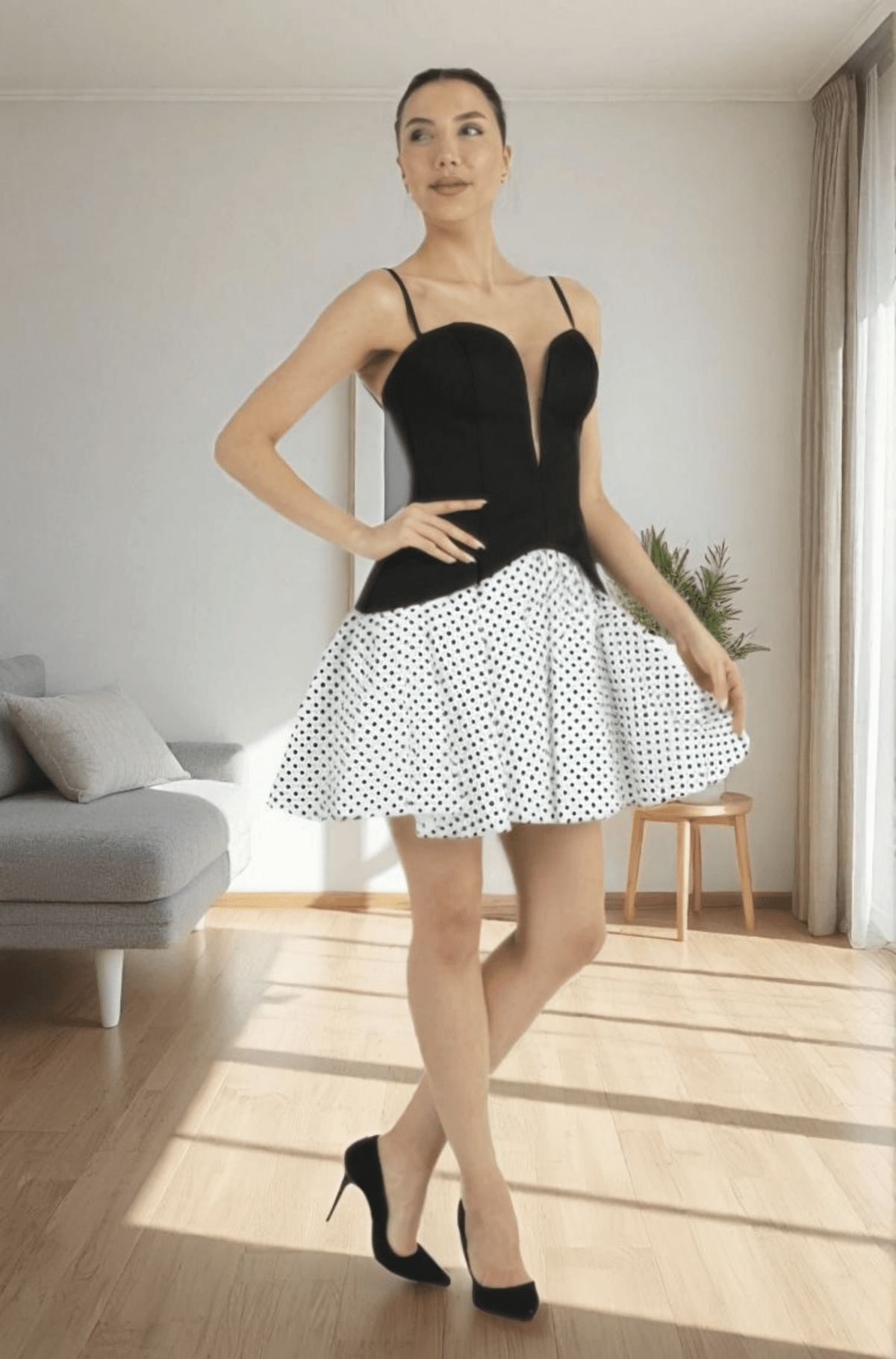 The Noire Étoile Cocktail Dress - JAS AND SUE