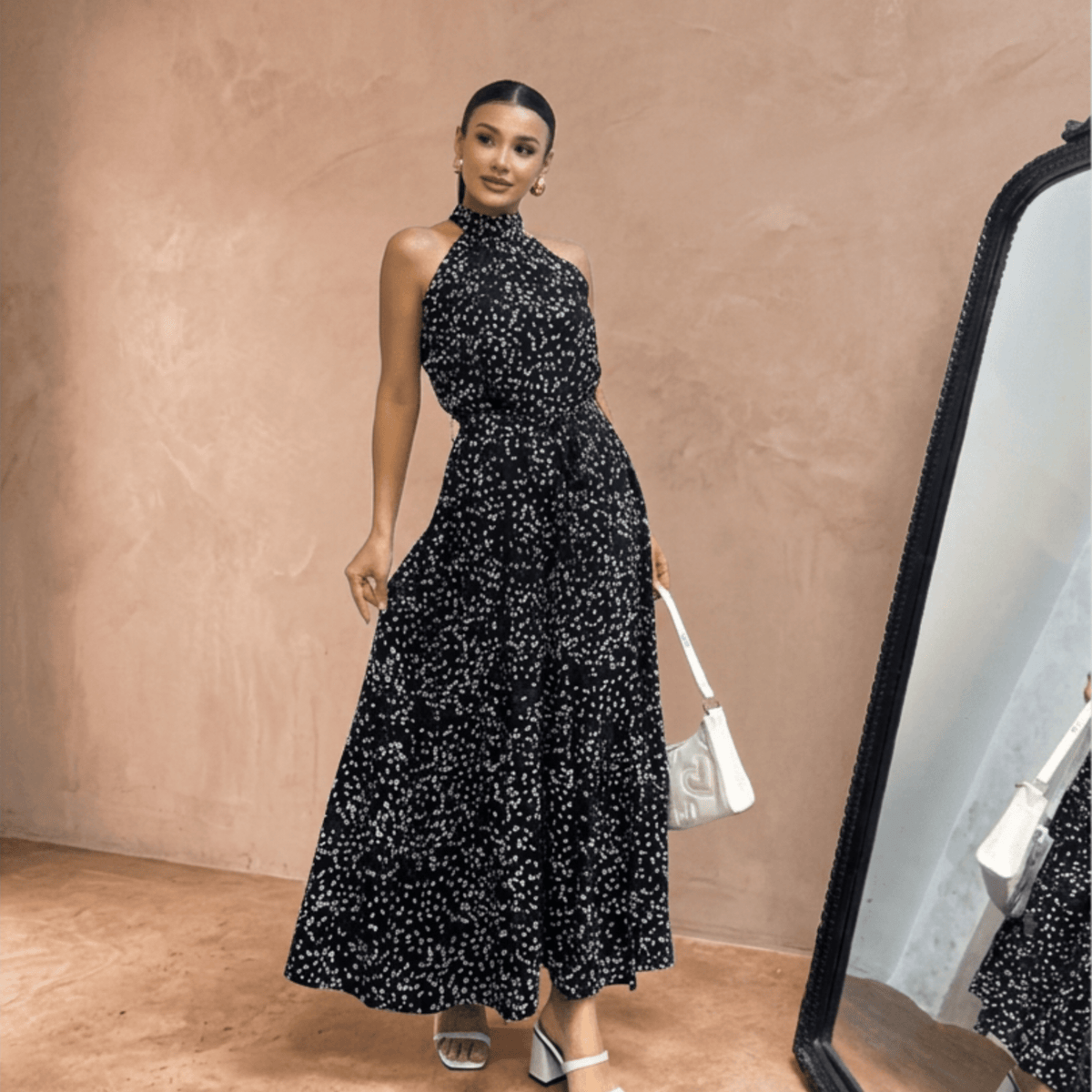 The Noire Étoile Maxi Dress - JAS AND SUE