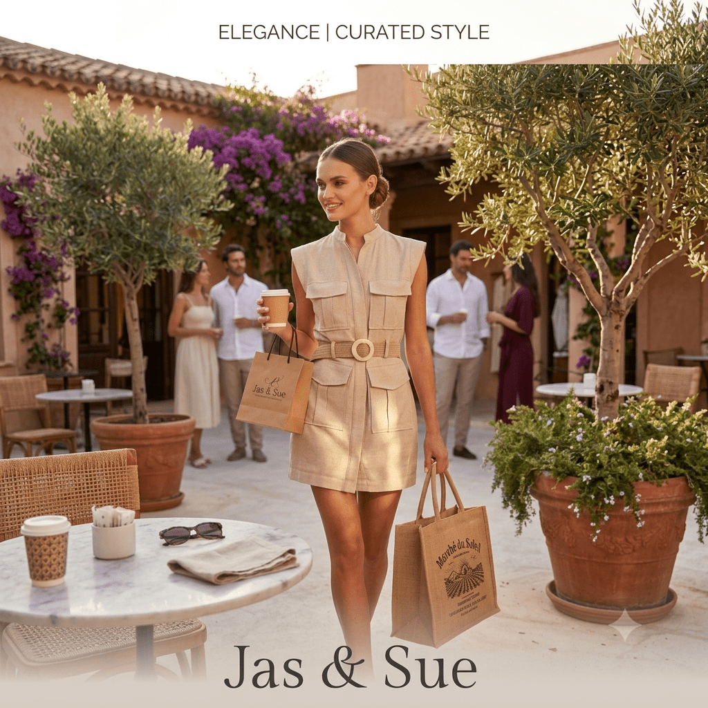 The Riviera 100% Linen Dress - JAS AND SUE