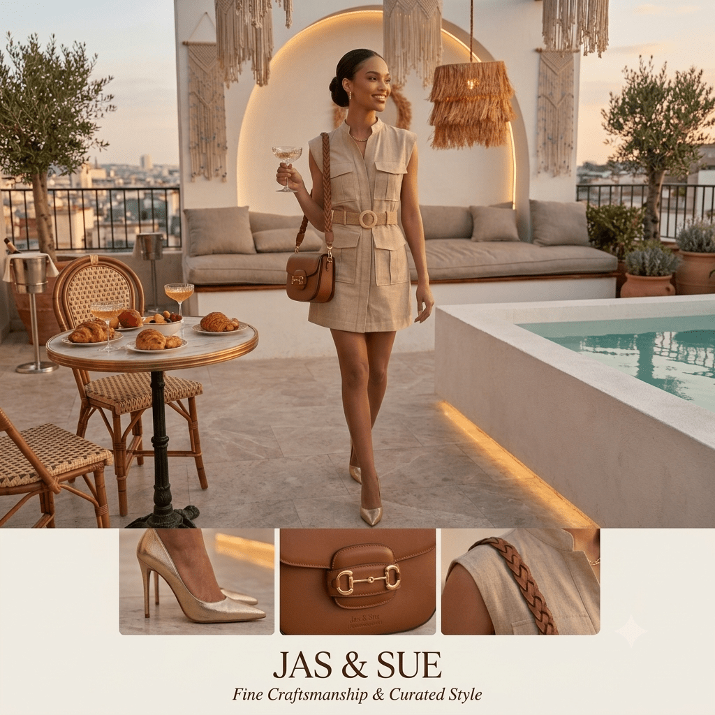 The Riviera 100% Linen Dress - JAS AND SUE