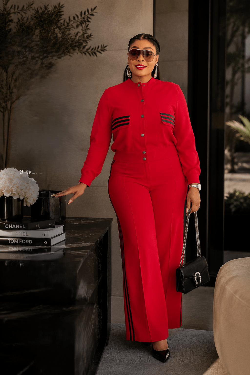 The Valentina™ Power Suit – Tailored Two-Piece Elegance - JAS AND SUE