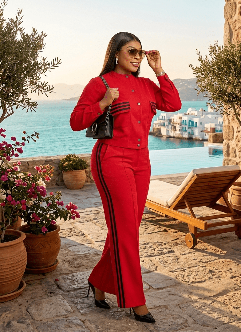 The Valentina™ Power Suit – Tailored Two-Piece Elegance - JAS AND SUE