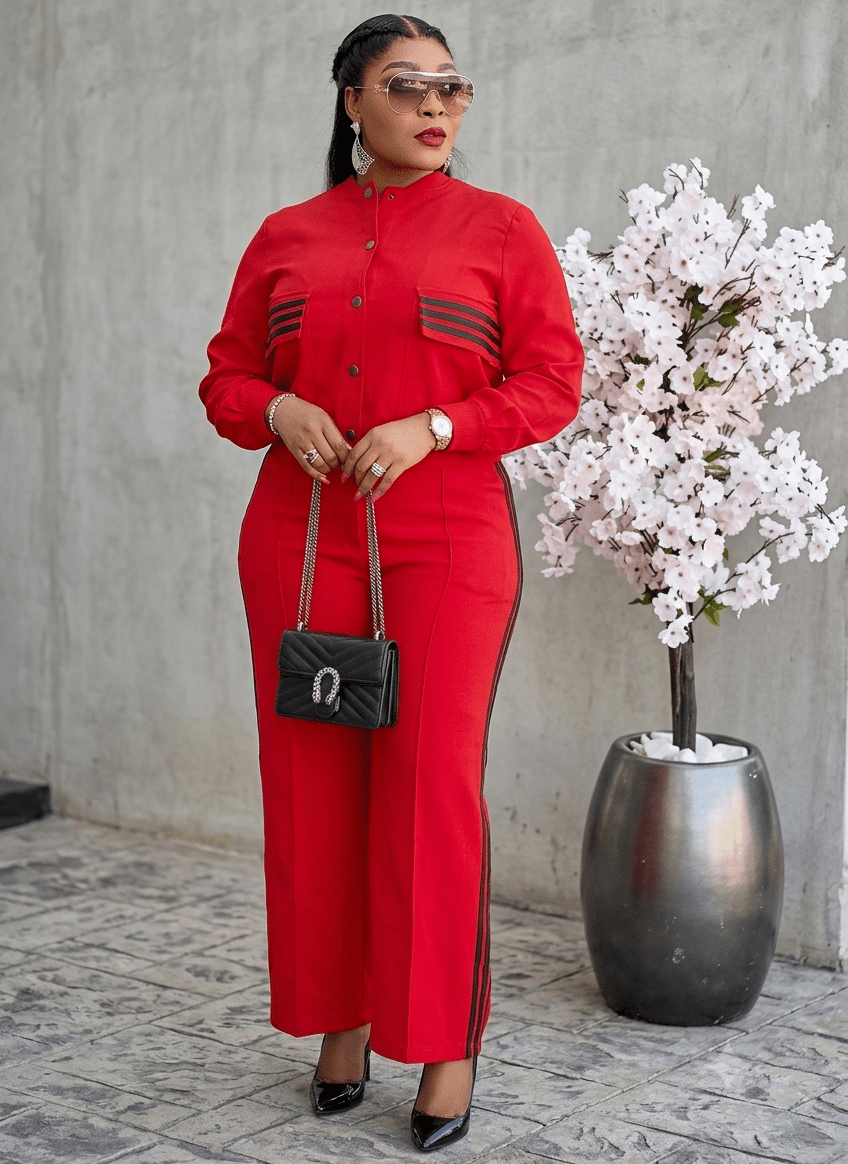 The Valentina™ Power Suit – Tailored Two-Piece Elegance - JAS AND SUE