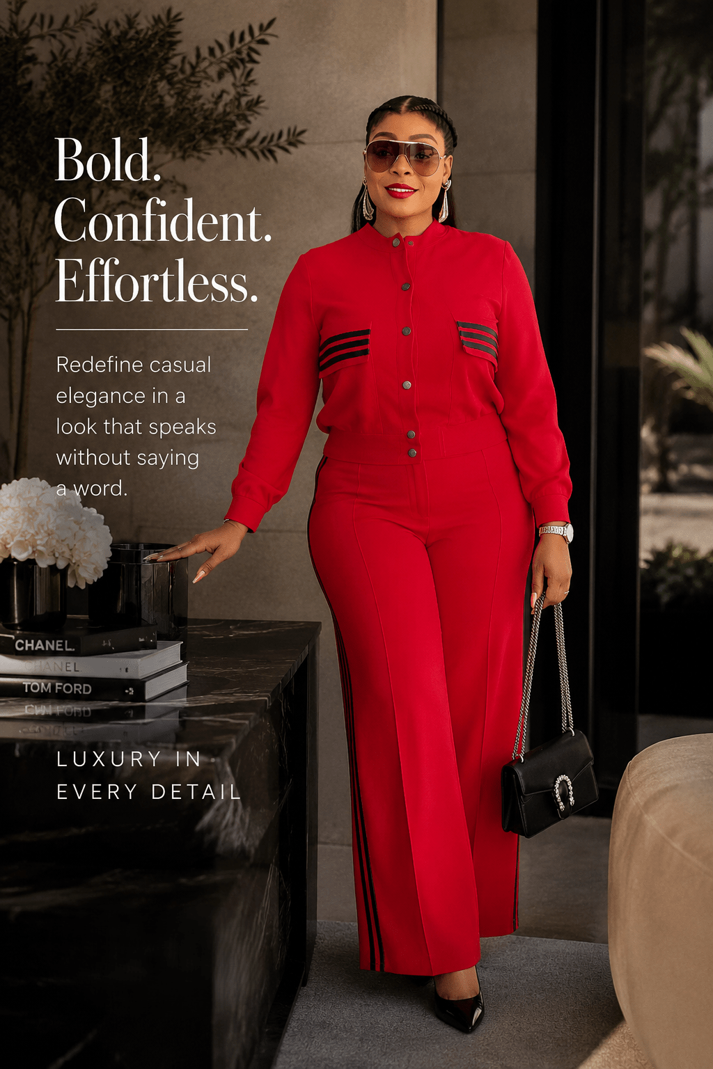 The Valentina™ Power Suit – Tailored Two-Piece Elegance - JAS AND SUE